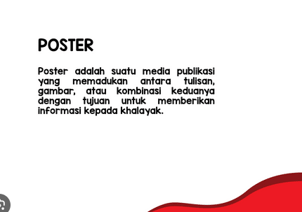 Poster adalah