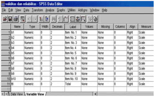 Validas SPSS